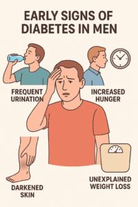 Early signs of Diabetes in men