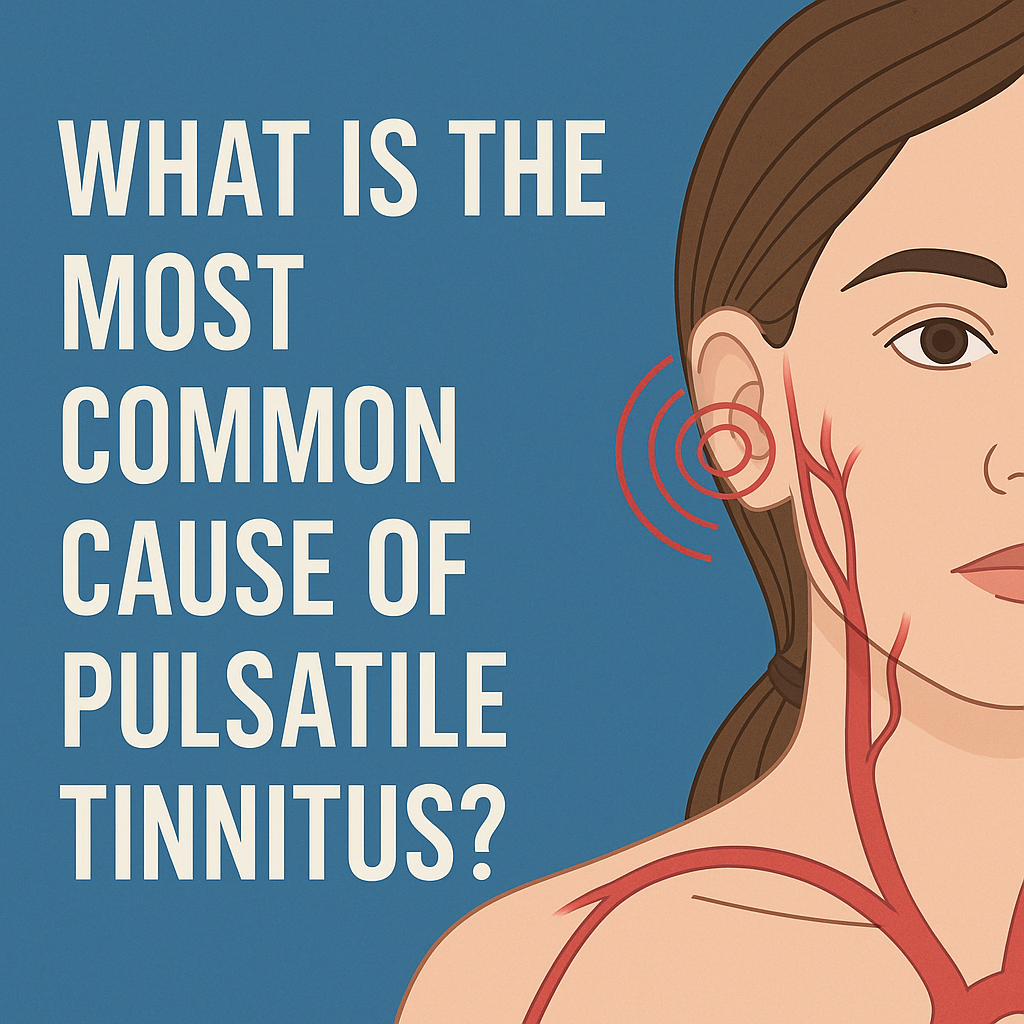 What is the most common cause of pulsatile tinnitus