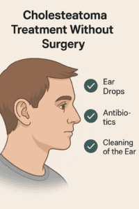 Cholesteatoma treatment without surgery