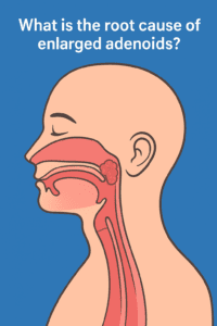 What is the root cause of enlarged adenoids