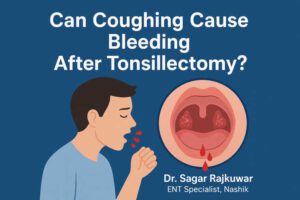 Can coughing really cause bleeding after a tonsillectomy?