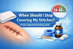 When Should I Stop Covering My Stitches?