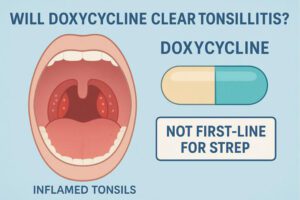 Will doxycycline clear tonsillitis