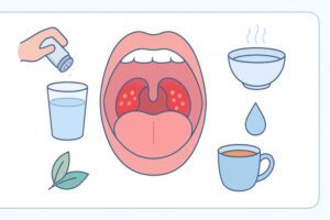 how to flush out tonsillitis
