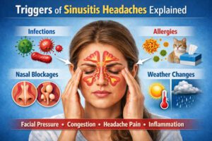 What triggers sinusitis headaches?🌐 www.entspecialistinnashik.com