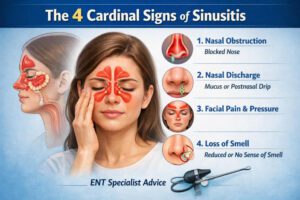 What Are the 4 Cardinal Signs of Sinusitis?