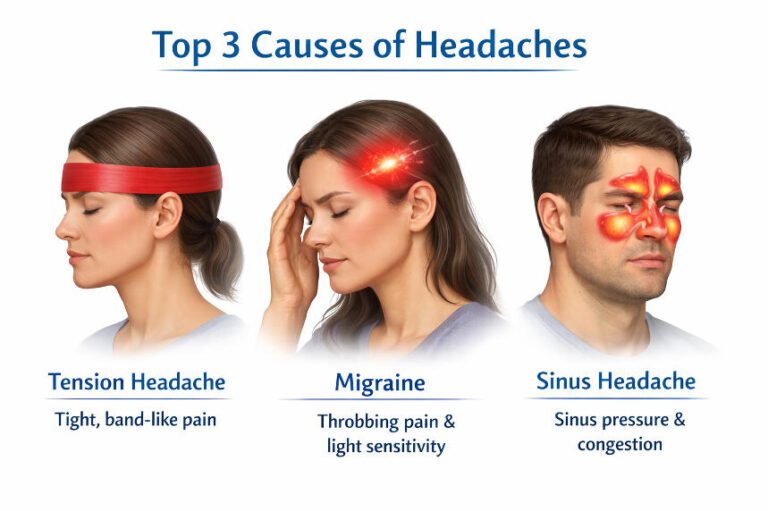 Top 3 Causes of Headaches