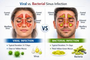 Viral vs. bacterial sinus infection