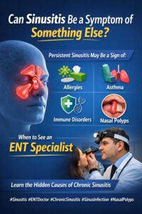 Can sinusitis be a symptom of something else