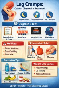 Investigations in leg cramps