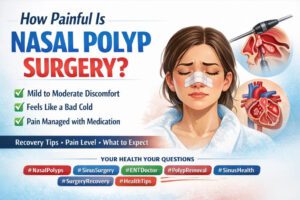 how painful is nasal polyp removal