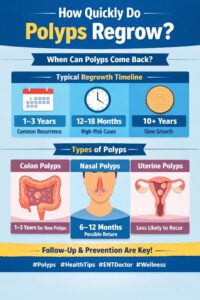 how quickly do polyps regrow