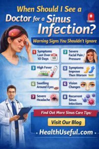 When should I see a doctor for a sinus infection?