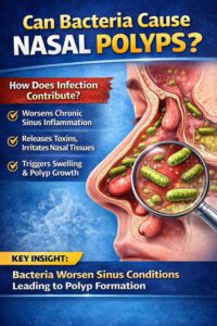 can bacteria cause nasal polyps
