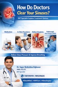 How do doctors clear your sinuses?