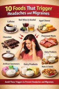 What foods can trigger headaches?