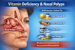 what deficiency causes nasal polyps