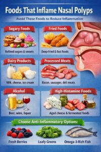 What foods inflame nasal polyps?