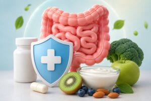 How do I protect my gut while taking doxycycline?