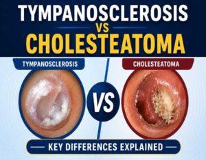 tympanosclerosis vs cholesteatoma