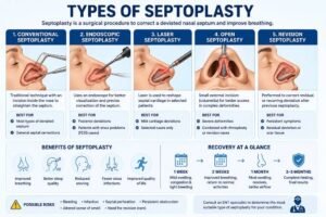 Types of Septoplasty: Procedures, Benefits, Risks & Recovery Guide