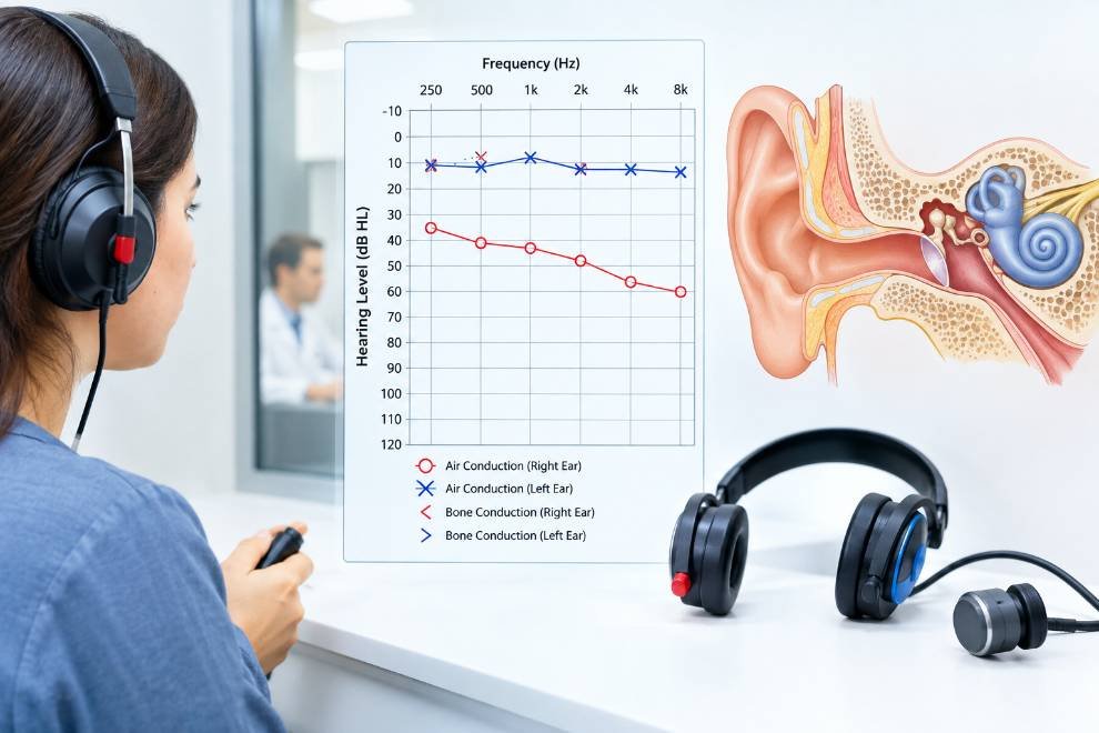 Conductive Hearing Loss Audiogram