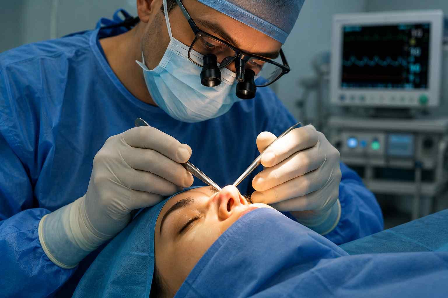 What is the most painful part of septoplasty?
