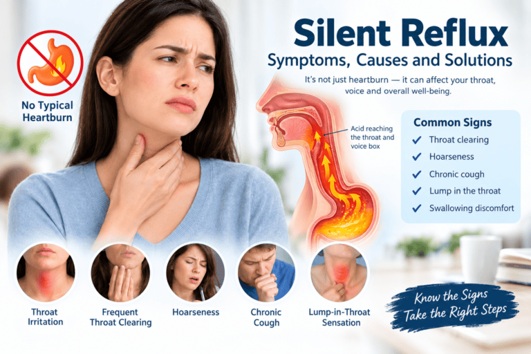 Silent Reflux (LPR): Symptoms, Causes, Diagnosis & Treatment