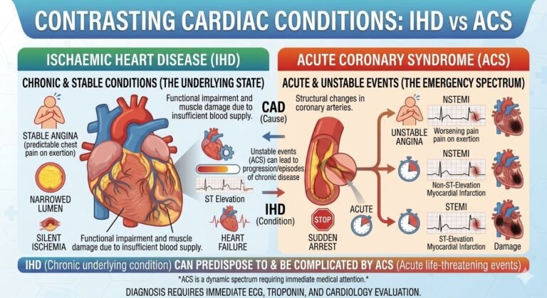 Ischaemic Heart Disease vs Acute Coronary Syndrome: 2026 Doctor’s Guide