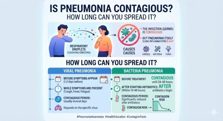 Is Pneumonia Contagious? How Long Can You Spread It?