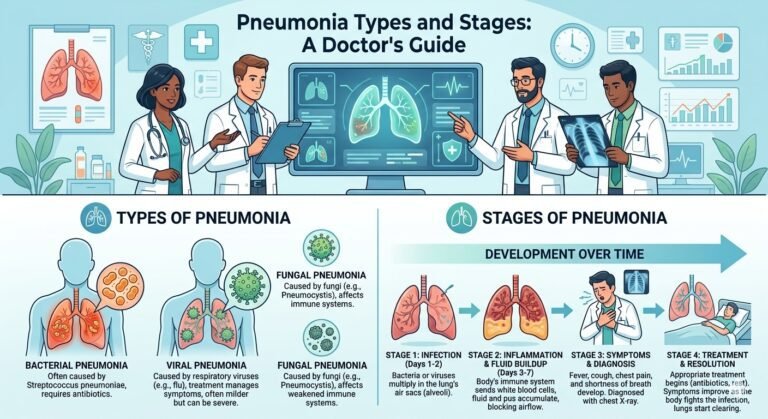 Pneumonia Types and Stages: A Complete Doctor’s Guide
