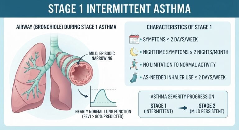 What Is Stage 1 of Asthma? Complete 2026 Guide to Intermittent Asthma (NAEPP + GINA)