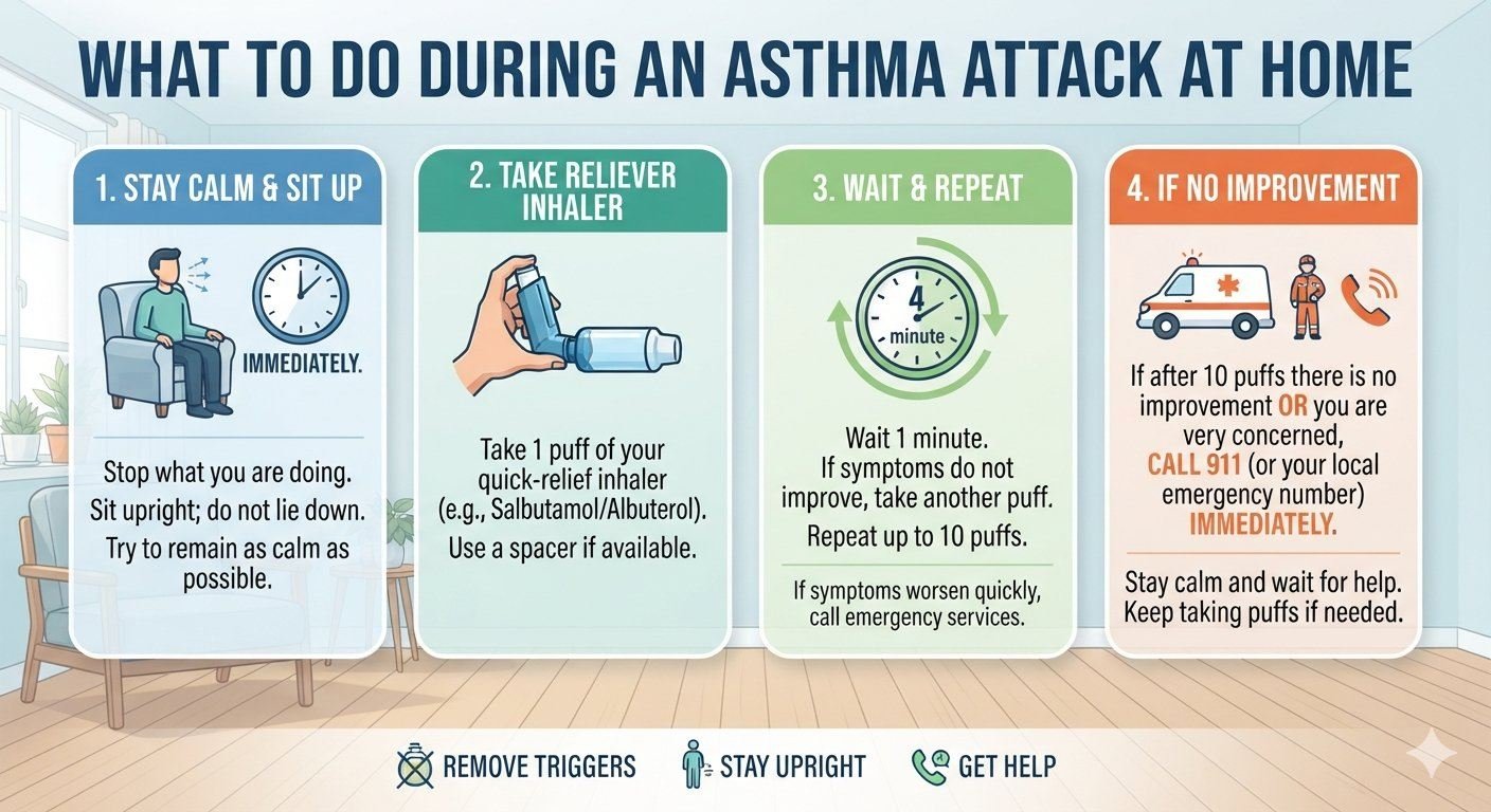 What to Do During an Asthma Attack at Home