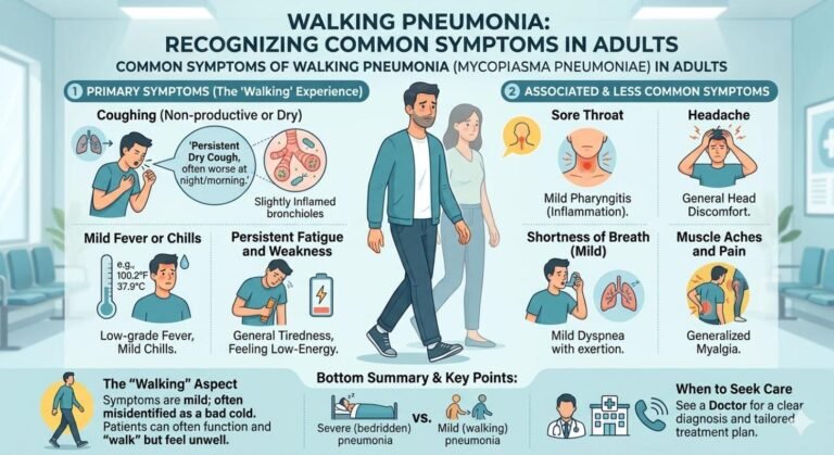 Walking Pneumonia Symptoms in Adults: What It Feels Like and When to Worry