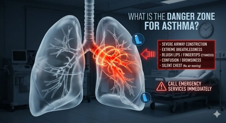 What Is the Danger Zone for Asthma? 2026 Peak Flow Red Zone Guide (NHS + GINA + CDC)