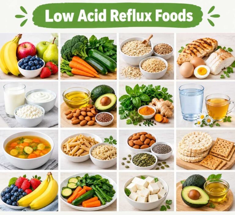 25 Best Low Acid Reflux Foods to Relieve Heartburn Naturally